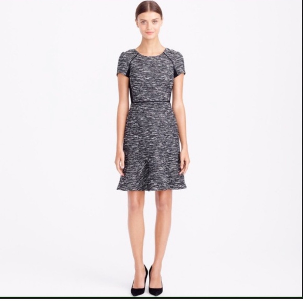 J Crew black tweed dress